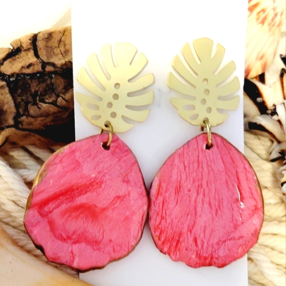 Flower Polymer Clay Earrings
